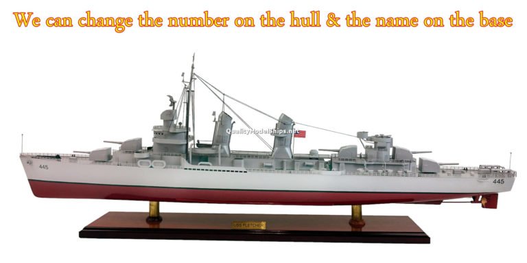USS Fletcher Wooden Ship Model