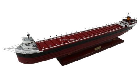 SS Edmund Fitzgerald American Great Lakes Freighter Handcrafted Wooden Ship