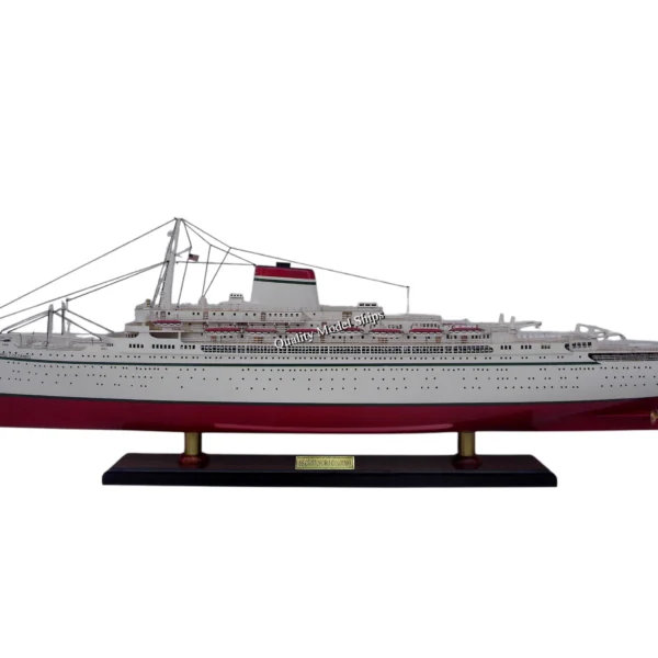SS Cristoforo Colombo Italian Ocean Liner Handcrafted Ship Model