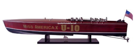 Miss America X Wooden Model Boat
