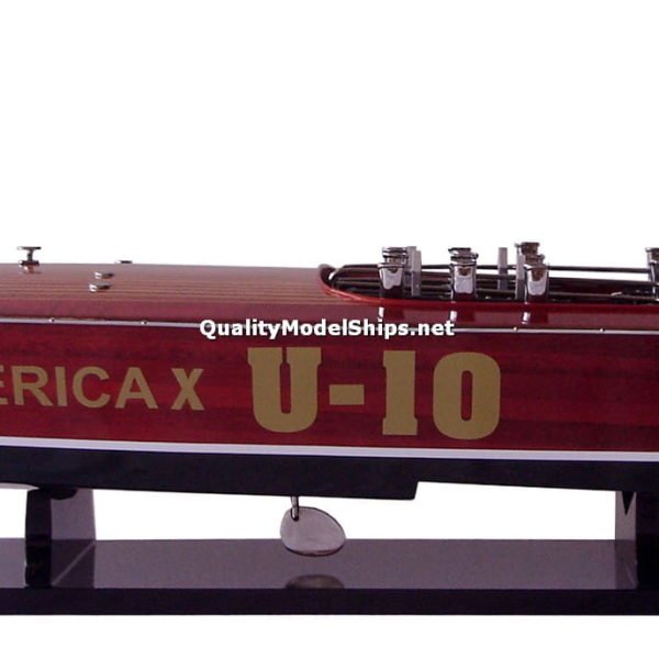 Miss America X Wooden Model Boat