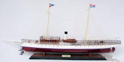 El Primero Steam Yacht - Wooden Steam Ship Model 35" Ready Display
