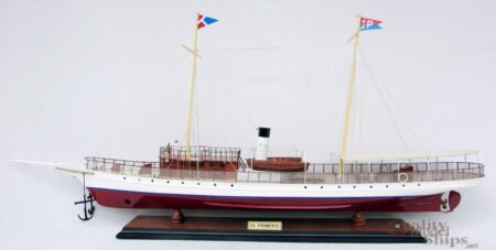 El Primero Steam Yacht - Wooden Steam Ship Model 35" Ready Display