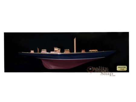 Endeavour Half-hull Sailing Boat Model Wall Picture