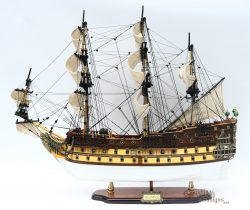 HMS Prince Tall Ship Assembled Built Wooden Model Ship