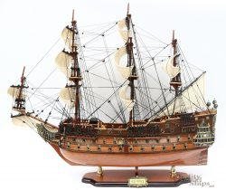 HMS Prince Tall Ship Assembled Built Wooden Model Ship