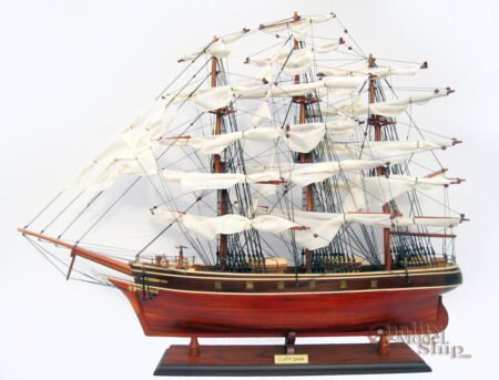 Cutty Sark Clipper Ship Full Assembled 35" Wooden Ship Model
