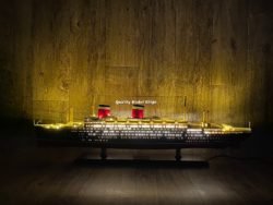 Lighted SS America Ship Model