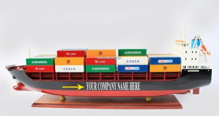 Custom Container Ship Model Display Ready