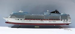 MSC Splendida Cruise Ship Handcrafted Wooden Ship Model 40"