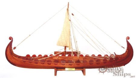 Oseberg Viking Ship - Clinker Built  - Handcrafted Model Ship 34" Display Ready