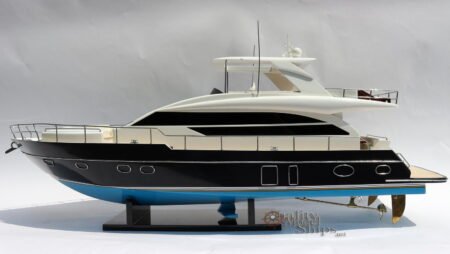 Princess 82 Handcrafted Yacht Model 36" Ready for Display