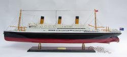 RMS Majestic White Star Line Ocean Liner Wooden Ship Model 35"