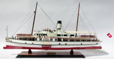 Paddle Steam Ship Stadt Luzern Model Ship 29" ready display Model