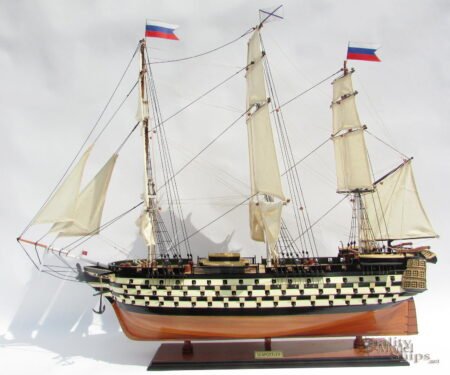 Twelve Apotles Handcrafted Russian Wooden Ship Model Ready Display 37"