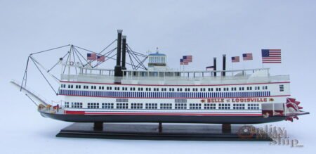Belle of Louisville Steamship 29" Handcrafted Display Wooden Model Ship