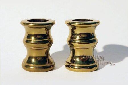 Model Ship Display Pedestals - Solid Turned Brass Polished & Chromed