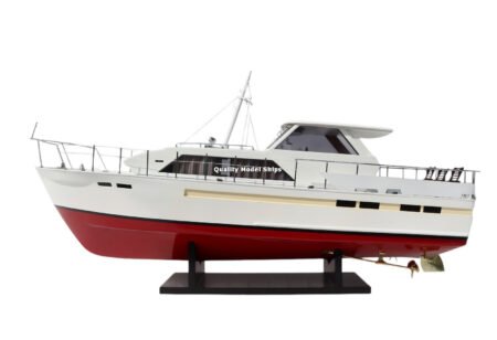 Chris Craft Commander 47 - 32" - Handcrafted Wooden Model Boat Ready Display