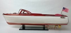 Handcrafted Chris Craft Sea Skiff 26" Display Model Scale 1:10 NEW