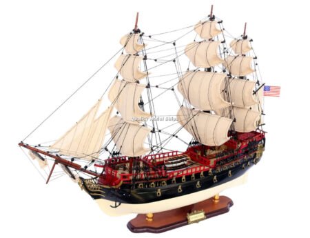 USS Bonhomme Richard Display Wooden Ship Model