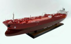 Crude Oil Tanker 40" Custom Handmade Wooden Ship Model