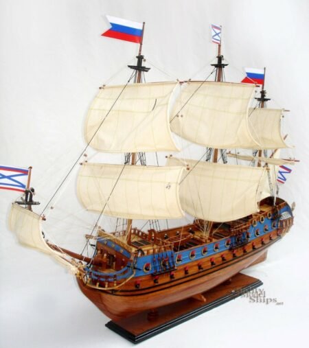 Goto Predestinatsia Handcrafted Russian Wooden Ship Model Ready Display 37"