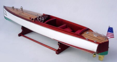 Charles D. Mower Number Boat # 22 - Handmade Wooden Boat Model NEW