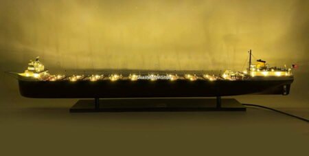 SS Edmund Fitzgerald Great Lakes Freighter Handcrafted Model with Lights