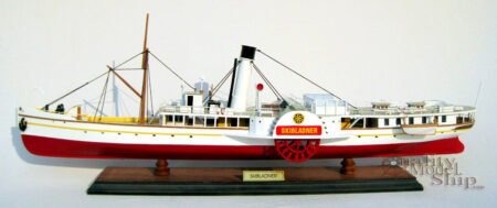 Skibladner Handcrafted Steamship Model 28" Scale 1:7 Ready Display