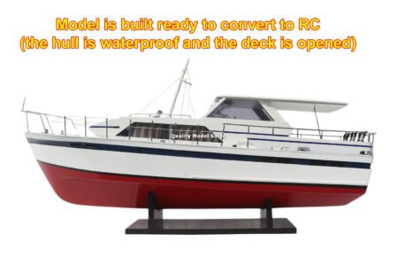 Chris Craft Commander 47 RC Convertible - 32" - Handcrafted Wooden Model Boat