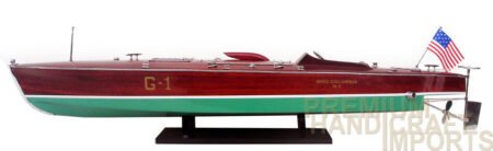 Hand-crafted Miss Columbia G1 Race Boat 33" Display Model Boat