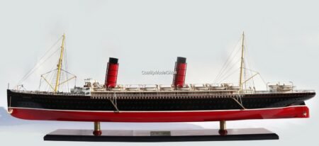RMS Campania Cunard Line Ocean Liner Wooden Ship Model 40"