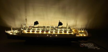 SS Norway with Lights Handcrafted Ocean Liner Model 40"