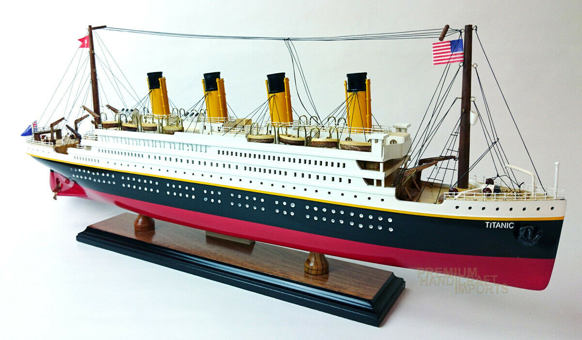 RMS Titanic Wooden Ship Model 24" - Quality Model Ships