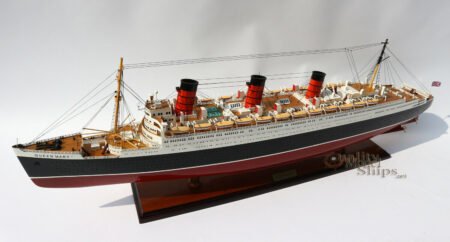 RMS Queen Mary Cunard Line Ocean Liner Handcrafted Ship Model