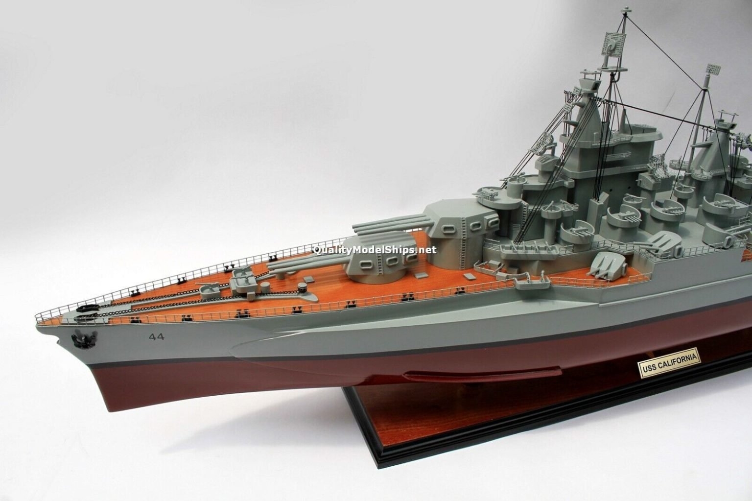 USS CALIFORNIA (BB-44) Battleship Wooden Ship Model - Quality Model Ships