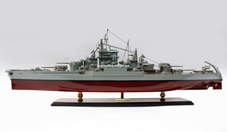 USS CALIFORNIA (BB-44) Battleship Wooden Ship Model