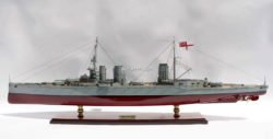 HMS Queen Mary Royal Navy Battle Cruiser Wooden Ship Model