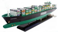 Evergreen Container Ship Model ready for display