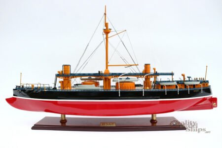 Italian Caio Duilio 1888 - Handcrafted War Ship Display Model 36" NEW