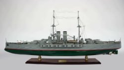 SMS Viribus Unitis Dreadnought Battleship Handcrafted Wooden Ship Model
