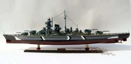 Quality Handcrafted Bismarck 39" Wooden Warship Display Model