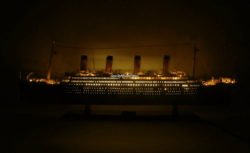 RMS TITANIC Museum Quality Model With Lights 40" Handcrafted Wooden Ship Model