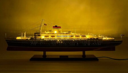 SS Andrea Doria With Lights Italian Ocean Liner  Ship Model 34" Scale 1:250