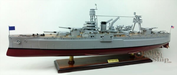 USS NEW YORK (BB-34) Battleship Wooden Ship Model Scale 1:200