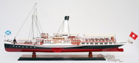 Hohentwiel Royal Paddle  Steamship Model 29" Ready Display