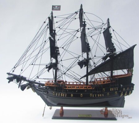 Black Pearl Ship Model Ready for Display 20"