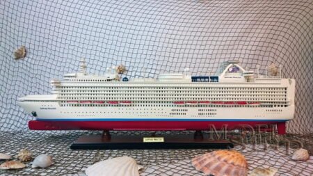 Sapphire Princess Ready Display Wooden Cruise Ship Model