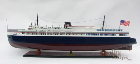 SS Badger Passenger & Vehicle Ferry Wooden Model Ready Display Scale 1/120