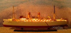 SS Stavangerfjord with Lights Handcrafted Ocean Liner Model 40"